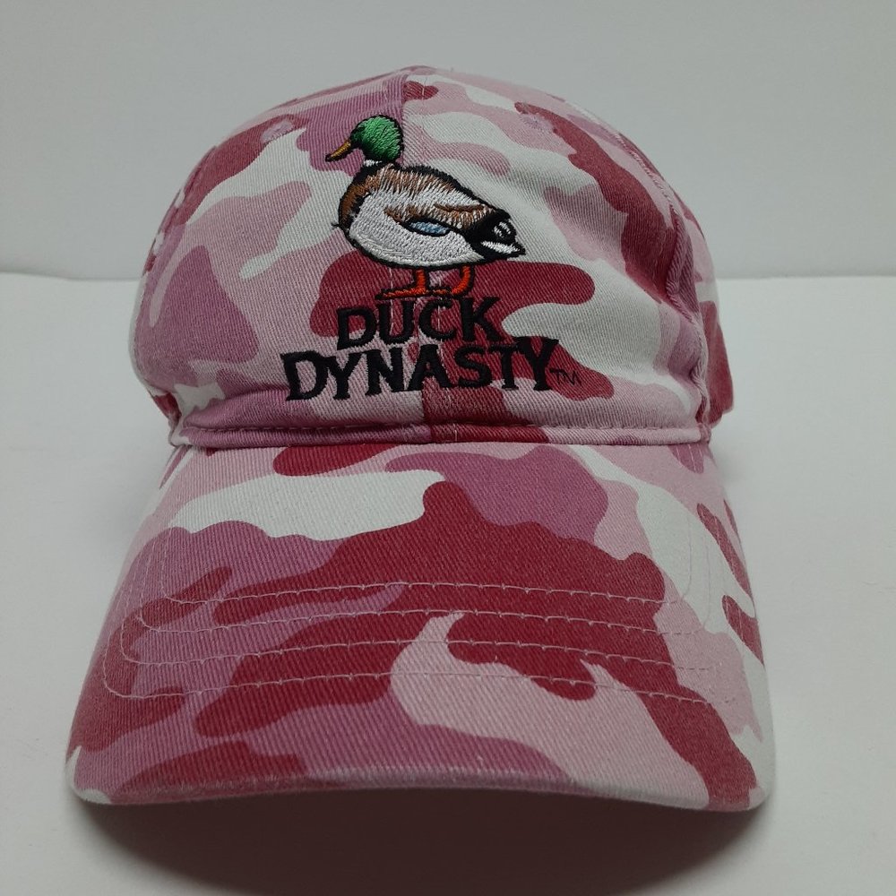 A&E Official Duck Dynasty Pink Camo Snap Back Cap Unisex Hat OSFM Embroidered‎